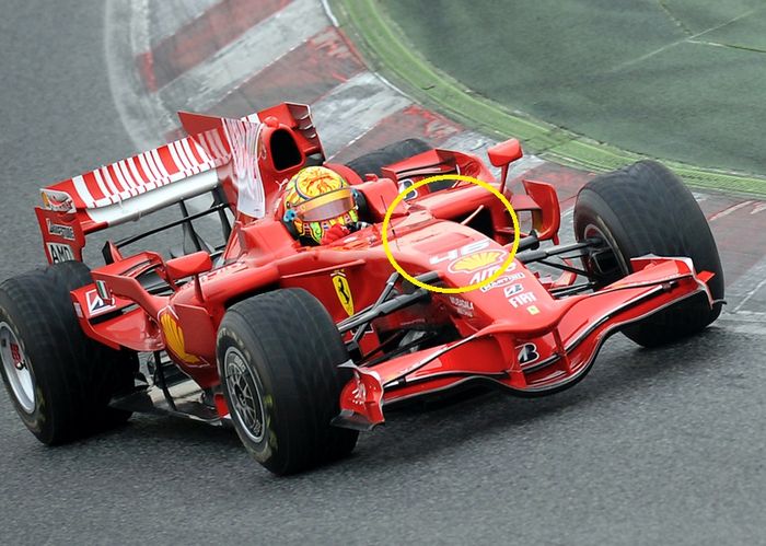 S-duct mobil F1 Ferrari