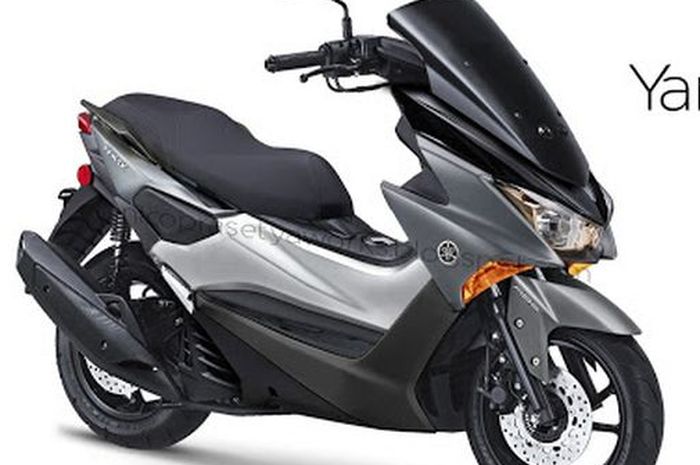 Ilustrasi rendering Yamaha NMAX terbaru