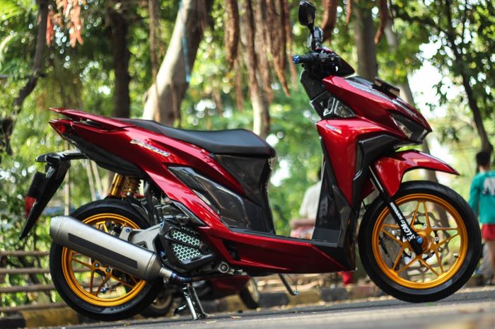 Honda Vario 150 upgrade kaki-kaki mewah dengan part branded