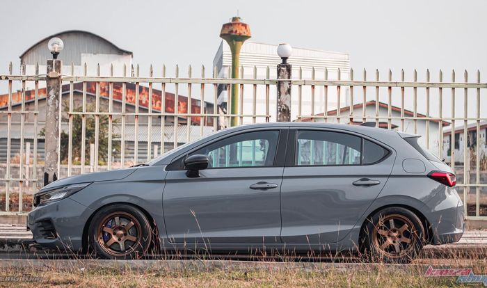 Honda City Hatchback dibuat merunduk pakai suspensi H-Drive Racing S Spec