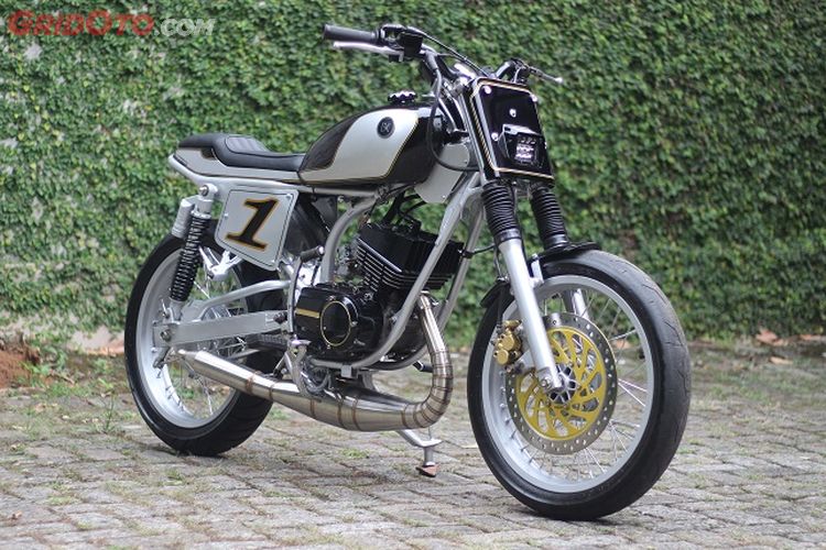 Enggak Mau Kalah Sama Rx King Yamaha Rx S Dandan Ala Flat Track Gridoto Com