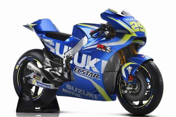 Suzuki GSX-RR merupakan motor MotoGP andalan Andrea Iannone dan Alex Rins