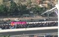 Video Puluhan Pemotor Ramai-ramai Lawan Arah di Flyover Casablanka, Jalur Sampai Penuh!