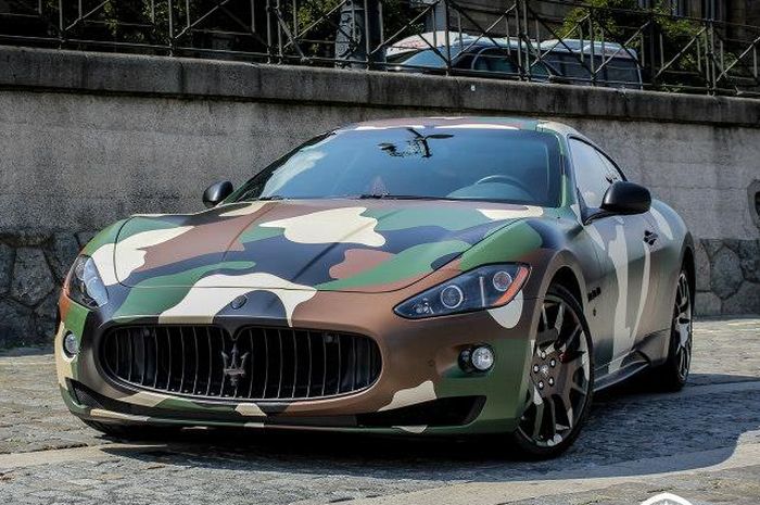 Maserati Granturismo S pakai kelir ala Tentara AD