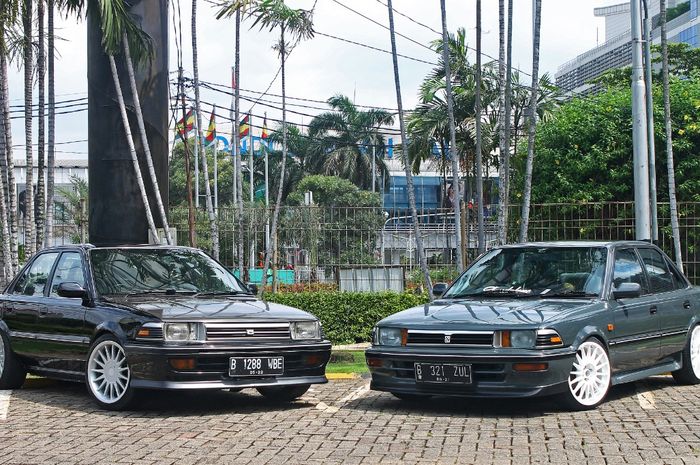 Duet Toyota Corolla Twincam bergaya '90an