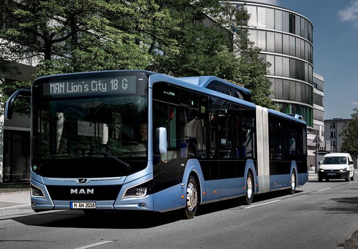 Bus MAN berbahan bakar gas sudah pakai teknologi canggih