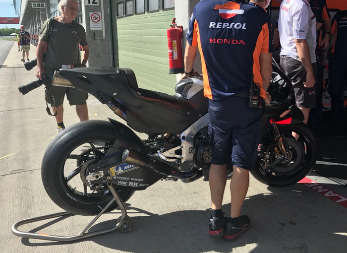 Motor Marc Marquez pada tes MotoGP di Ceko