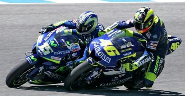 Rossi Vs Gibernau, insiden senggolan di MotoGP Jerez 2005 silam, katanya mirip Termas Clash