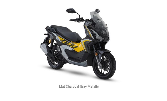 Pilihan warna Mat Charcoal Gray Metallic   Honda ADV 160