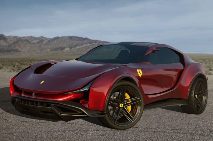 Renderan SUV Ferrari bikinan Dejan Hristov