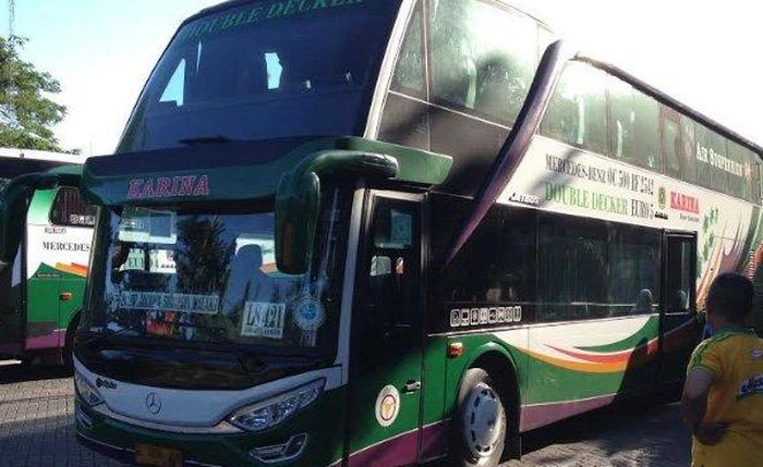 Ilustrasi. Salah satu armada milik PO Lorena yang akan difungsikan sebagai bus Trans Jawa rute Surabaya-Jakarta. 