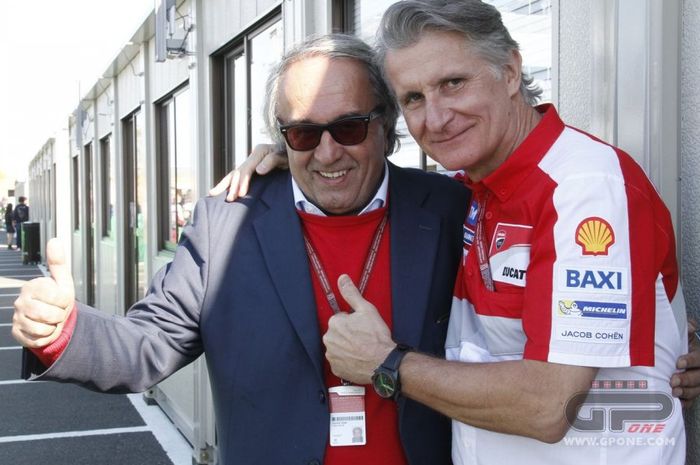 (kiri) Carlos Pernat dan Direktur Ducati Corse 