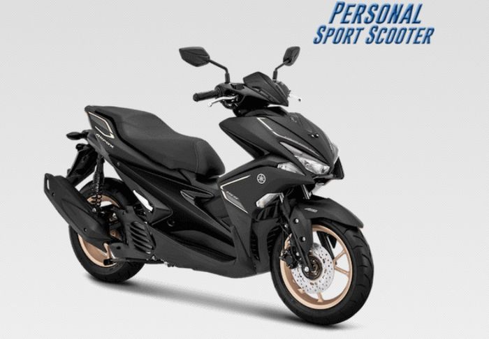 Warna hitam Yamaha Aerox S Version