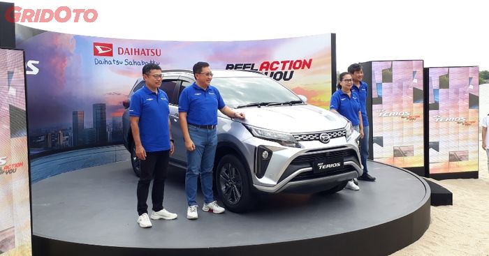Suasana peluncuran Daihatsu Terios Facelift 2023 di Jakarta pada Kamis, 8 Junin 2023 di Ancol, Jakarta Utara