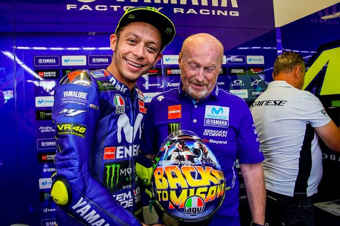 Valentino Rossi akan tampil dengan livery helm khusus untuk MotoGP San Marino