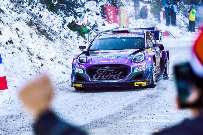 Sebastien Loeb bersama Ford Puma jadi juara di WRC Monte Carlo 2022