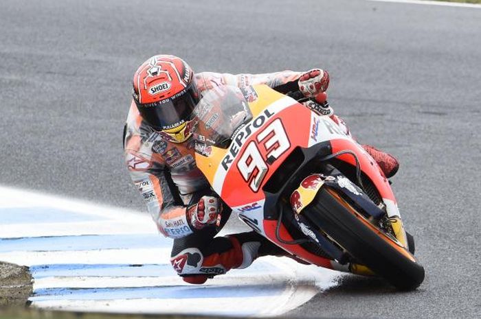 Marc Marquez di babak warm up MotoGP Australia