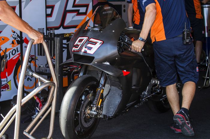 Motor Marc Marquez pada tes MotoGP di Ceko