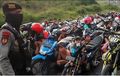 Nekat Balap Liar di Tengah Pandemi Corona Ratusan Pemuda Dibekuk Polisi, Gagal Seru-seruan Motor pun Disita