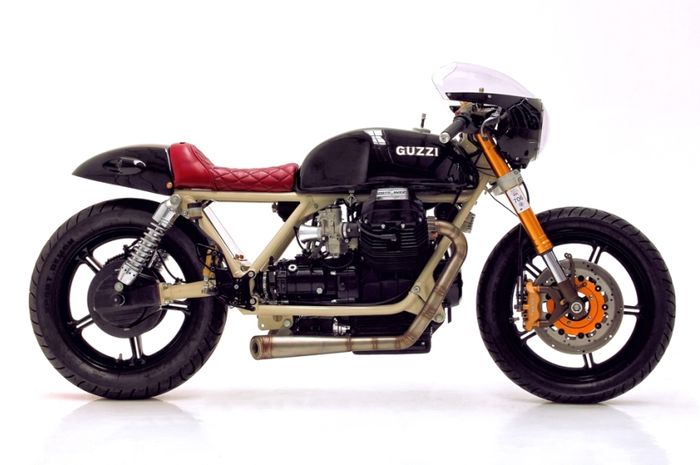 Moto Guzzi 850 custom cafe racer dari Herencia Custom Garage