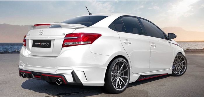 Toyota Vios pakai body kit sporty