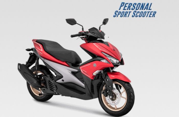 Warna merah doff Yamaha Aerox S Version