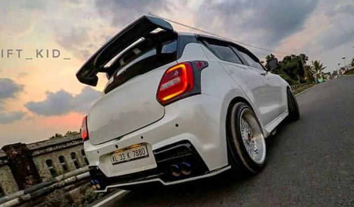 Tampilan belakang modifikasi Suzuki Swift