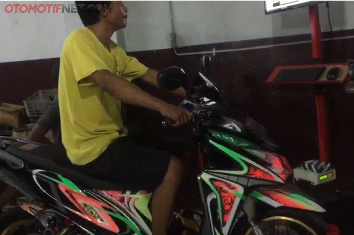 Pengujian tenaga di atas mesin dyno setelah megganti TB 4S1M pada Vario Bore Up 150 cc