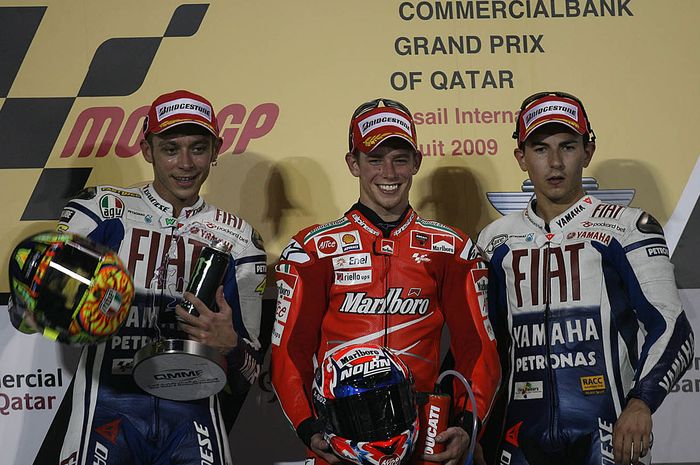 Podium MotoGP Qatar 2009 yang diadakan hari Senin