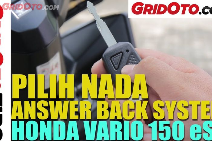 Pilih nada answer back system Honda Vario 150 eSP