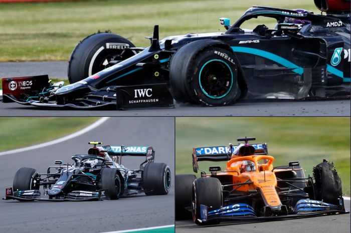 Bukan serpihan bekas kecelakaan, Pirelli selaku pemasok ban mengunkap penyebab insiden pecah ban di balapan F1 Inggris 2020