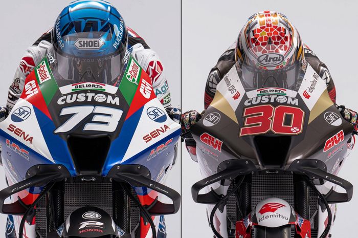 LCR Honda pamerkan livery untuk MotoGP 2022, motor Alex Marquez dan Takaaki Nakagami memiliki corak dan warna berbeda