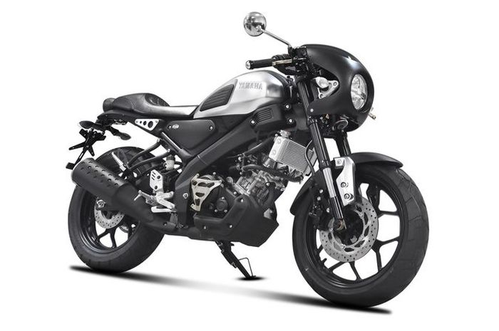 Yamaha XSR 155 dengan paket aksesori cafe racer
