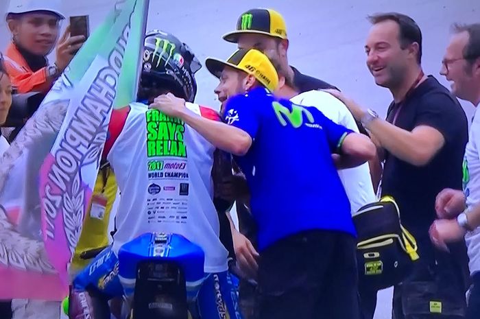 Valentino Rossi ikut senang atas keberhasilan anak didiknya Franco Morbidelli sebagai juara dunia Mo