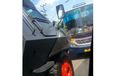 Aksi Nekat Bus AKAP Lawan Arah, Dicegat Mobil Brimob