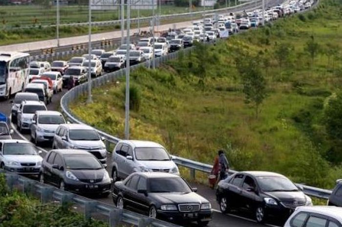 Ilustrasi, suasana arus mudik llibur Lebaran.
