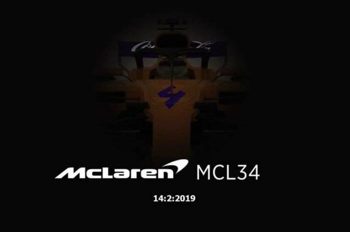 Foto Bocoran livery mobil McLaren F1 yang diduga palsu