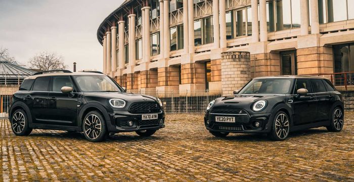 Tampilan depan MINI Clubman dan MINI Countryman Shadows Edition