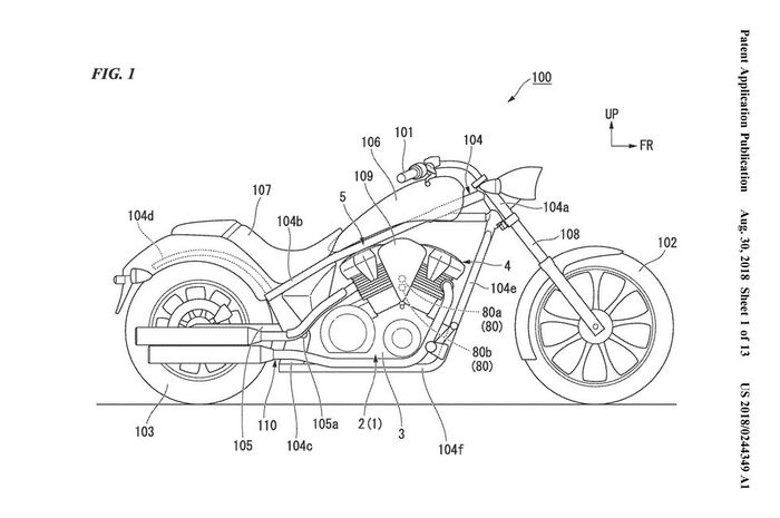 Paten baru Honda akan diterapkan di motor 1.312 cc
