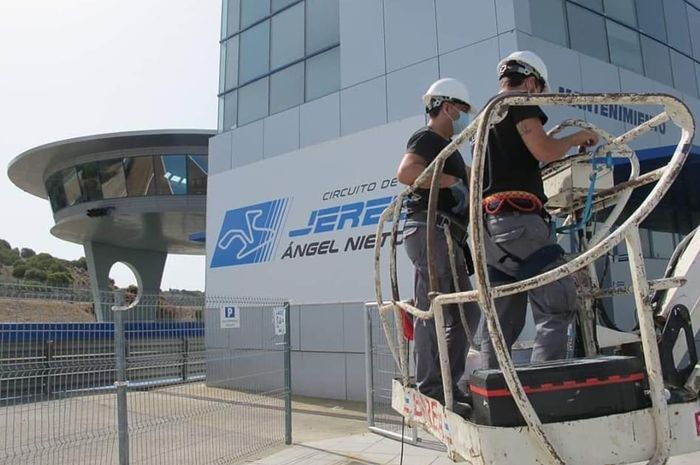 Persiapan sirkuit Jerez jelang seri pembuka MotoGP