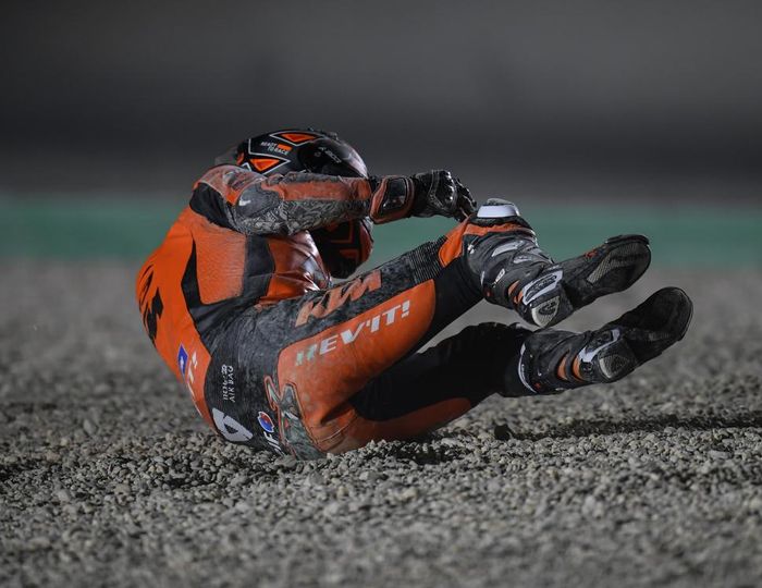 Danilo Petrucci sudah tersungkur di tikungan kedua pada MotoGP Qatar 2021