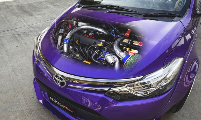Mesin Toyota Vios ungu ini juga sudah disuntik turbo