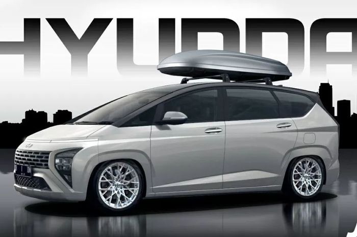 Digital modifikasi Hyundai Stargazet tampil elegan usung gaya stance