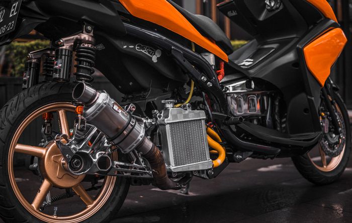 Yamaha Aerox pasang knalpot CLD C3
