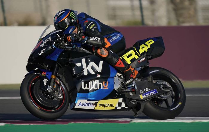 Luca Marini tertinggal 1,665 detik dari pembalap tercepat tes pramusim MotoGP Qatar 2021