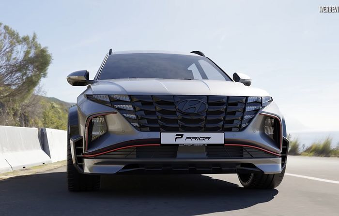 Tampilan depan modifikasi Hyundai Tucson baru dirancang lebih agresif