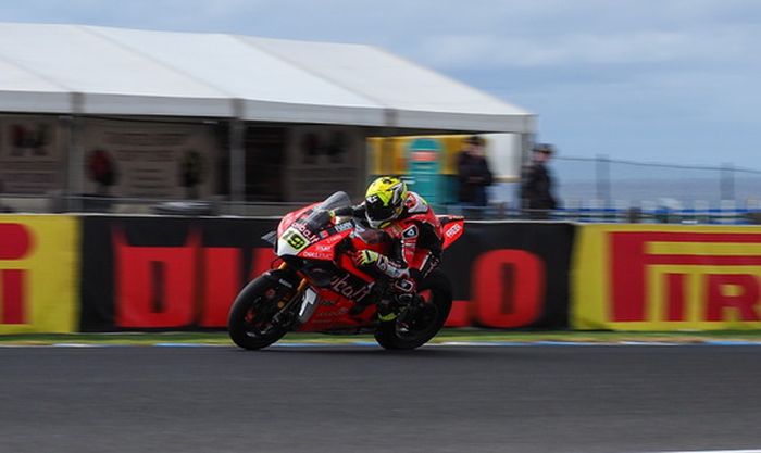 Pembalap baru tim Ducati, Alvaro Bautista kedua tercepat latihan pertama Superbike Australia