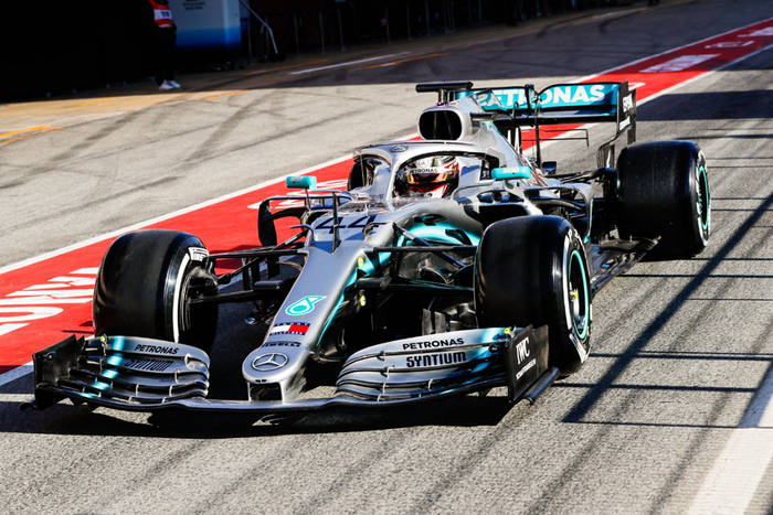 Lewis Hamilton pada tes kedua F1 2019, Circuit de Barcelona-Catalunya 