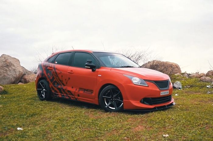 Modifikasi Suzuki Baleno bergaya sporty yang datang dari India