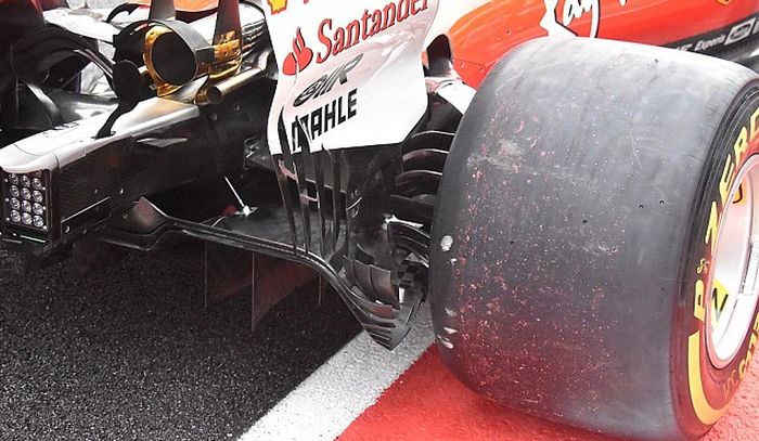 Mobil Ferrari menggunakan bentuk diffuser baru